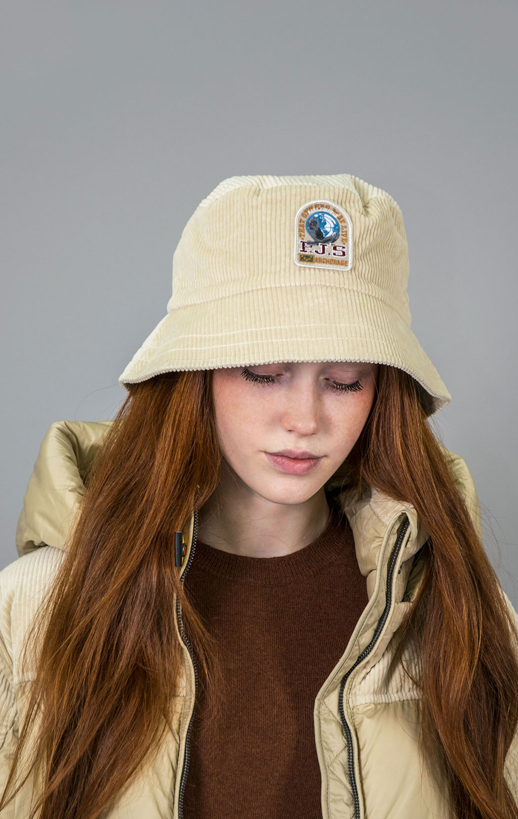 Женская панама PARAJUMPERS CORDUROY BUCKET вельвет FW 23/24 tapioca 