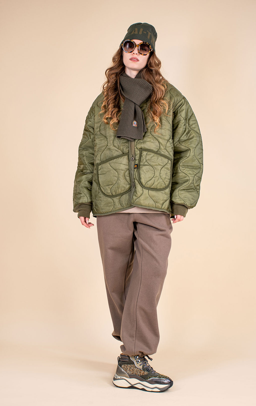 Куртка-подстёжка ALPHA INDUSTRIES M-65 VINTAGE с карманами и манжетами olive drab 
