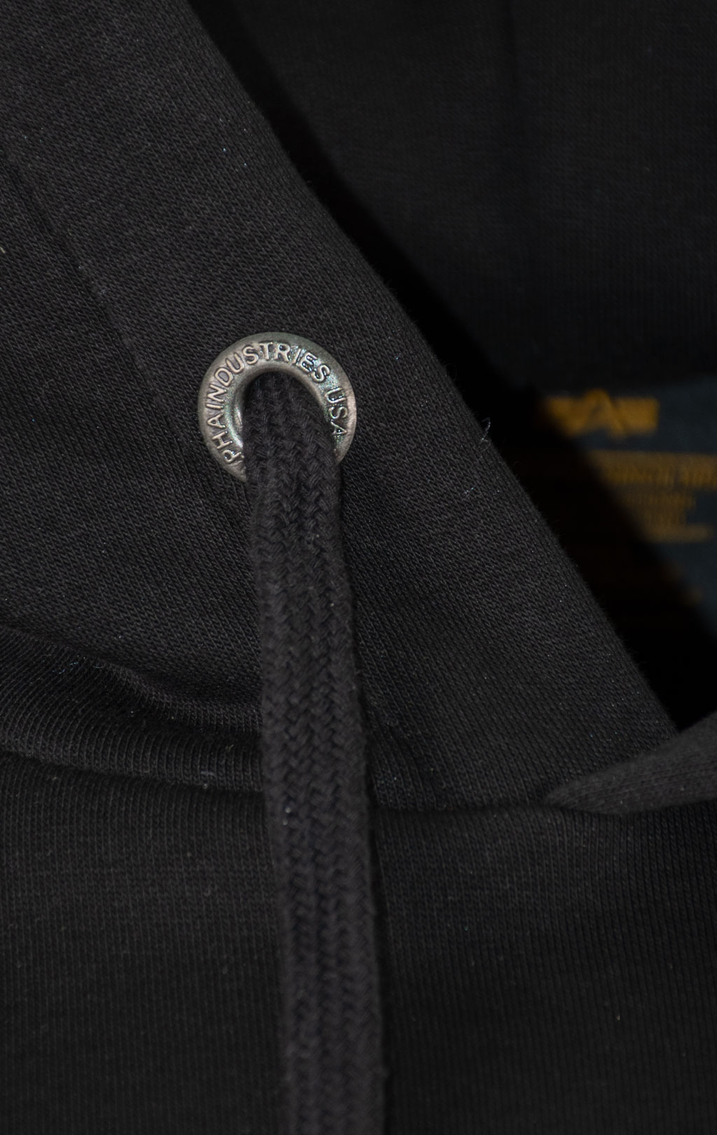 Толстовка ALPHA INDUSTRIES DARK SIDE HOODY black/reflective 