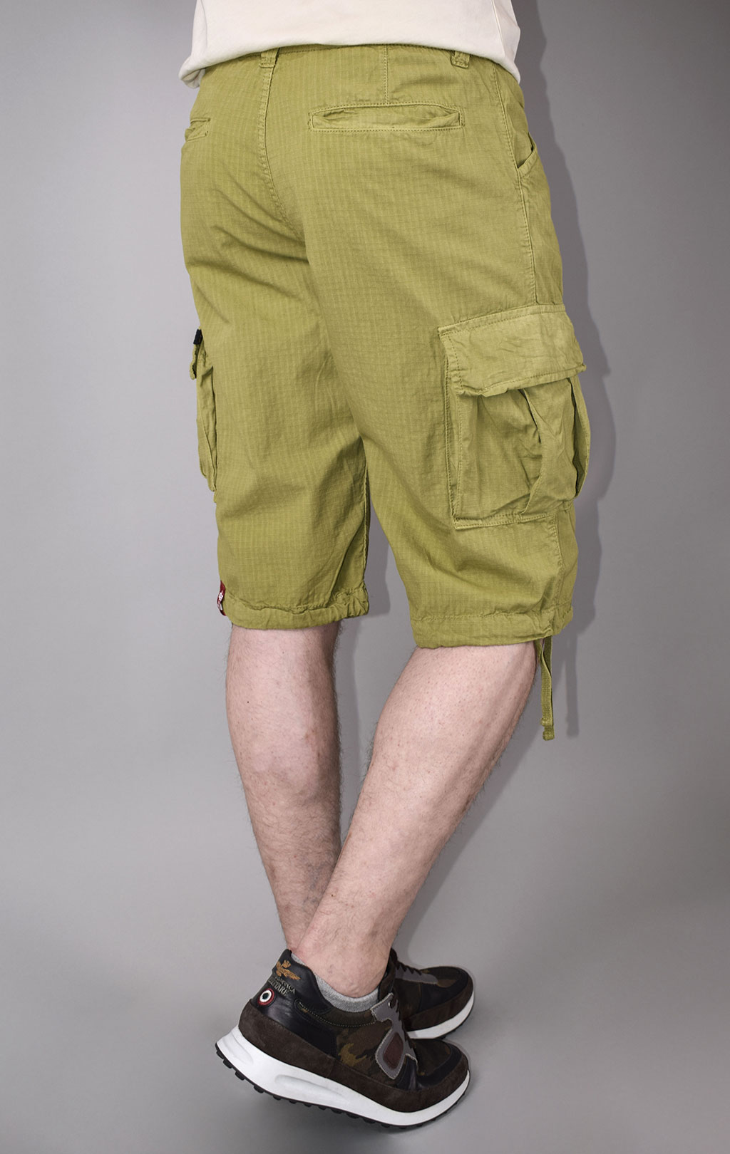 Шорты ALPHA INDUSTRIES rip-stop khaki green 