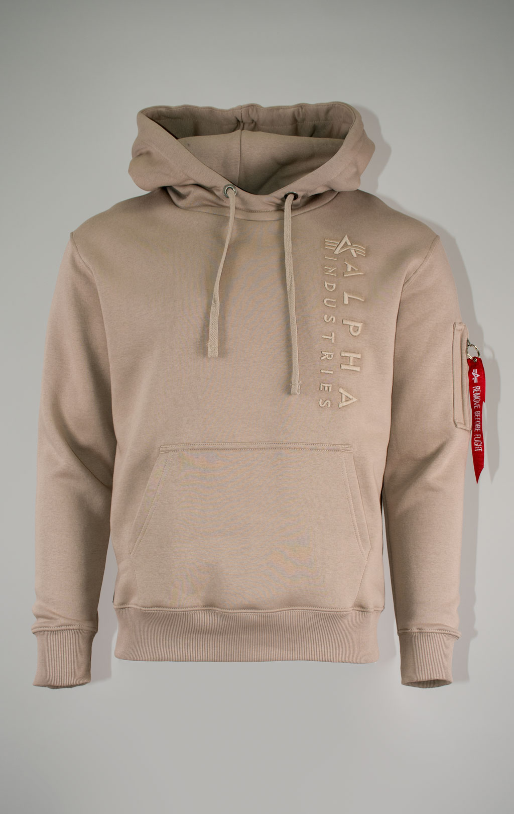 Толстовка ALPHA INDUSTRIES EMB HOODY vintage sand 