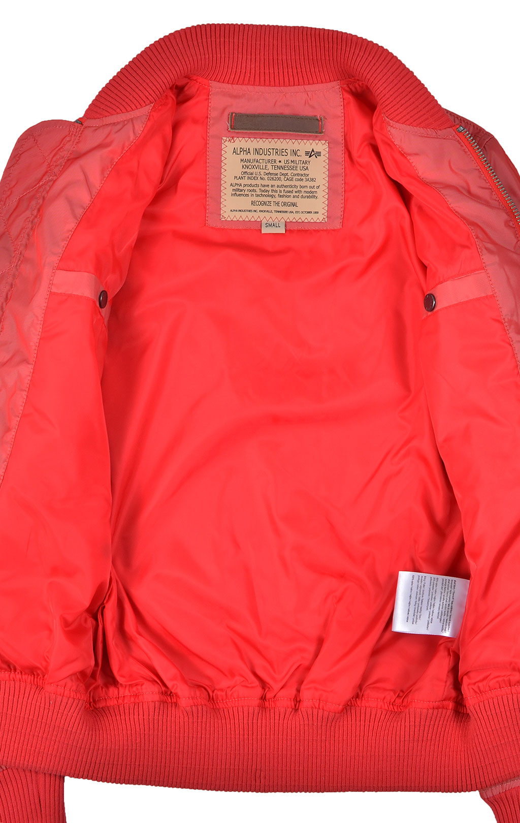 Женская ветровка-бомбер ALPHA INDUSTRIES TT MA-1 red spicy 