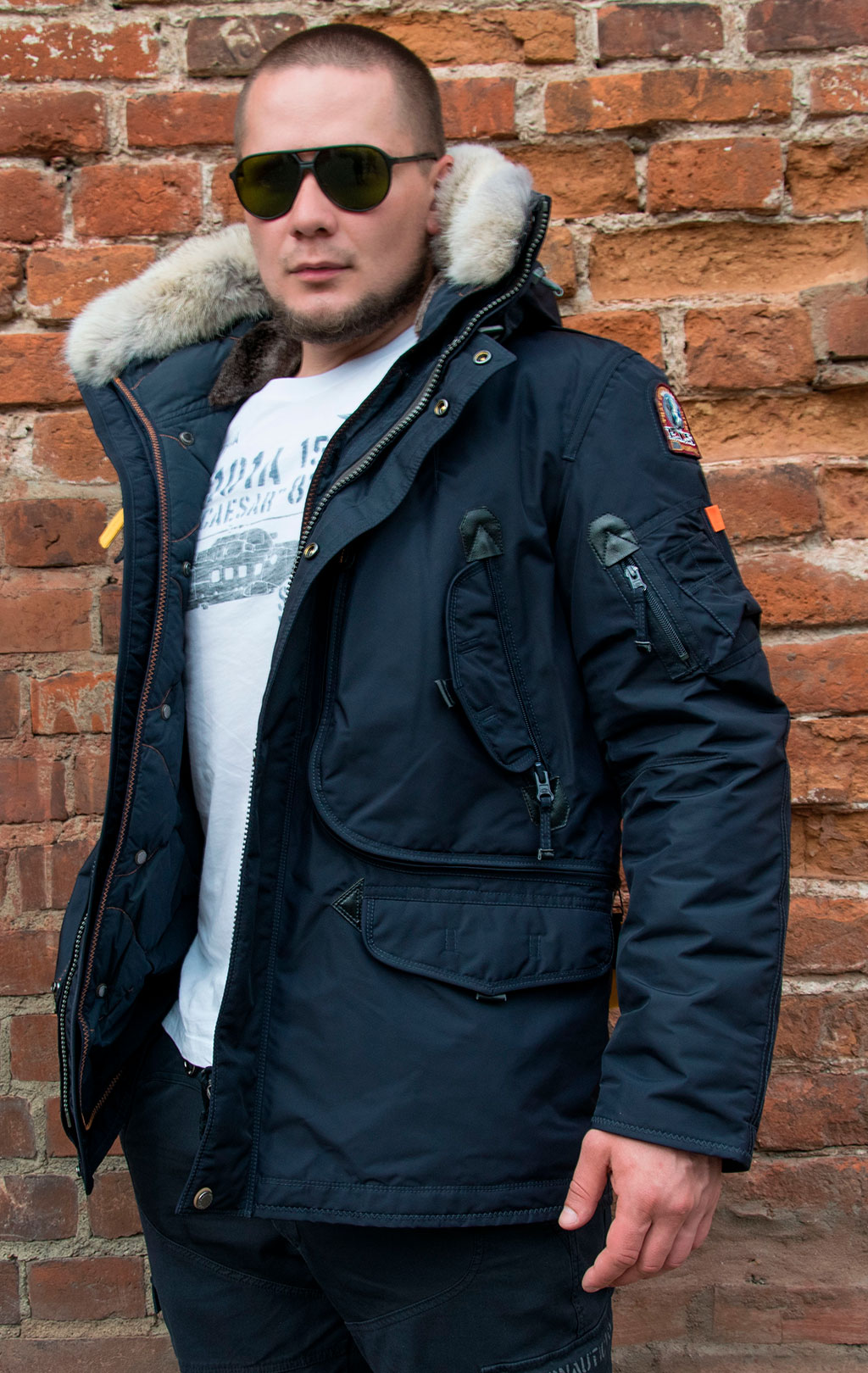 Аляска-пуховик PARAJUMPERS RIGHT HAND navy 