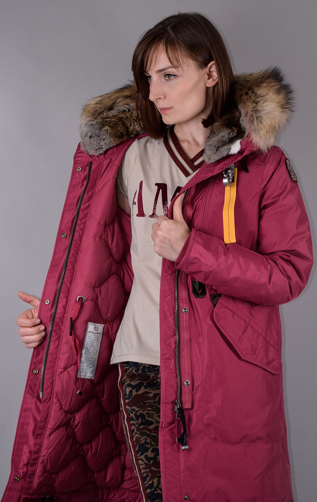 Женская парка PARAJUMPERS TANK FW 19/20 maroon 