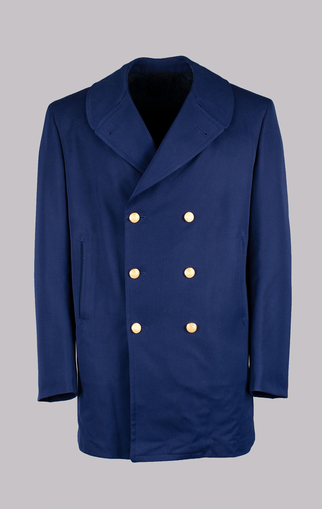 Бушлат морской US COAST GUARD OVERCOAT REEFER шерсть45/полиэстер 55 navy США