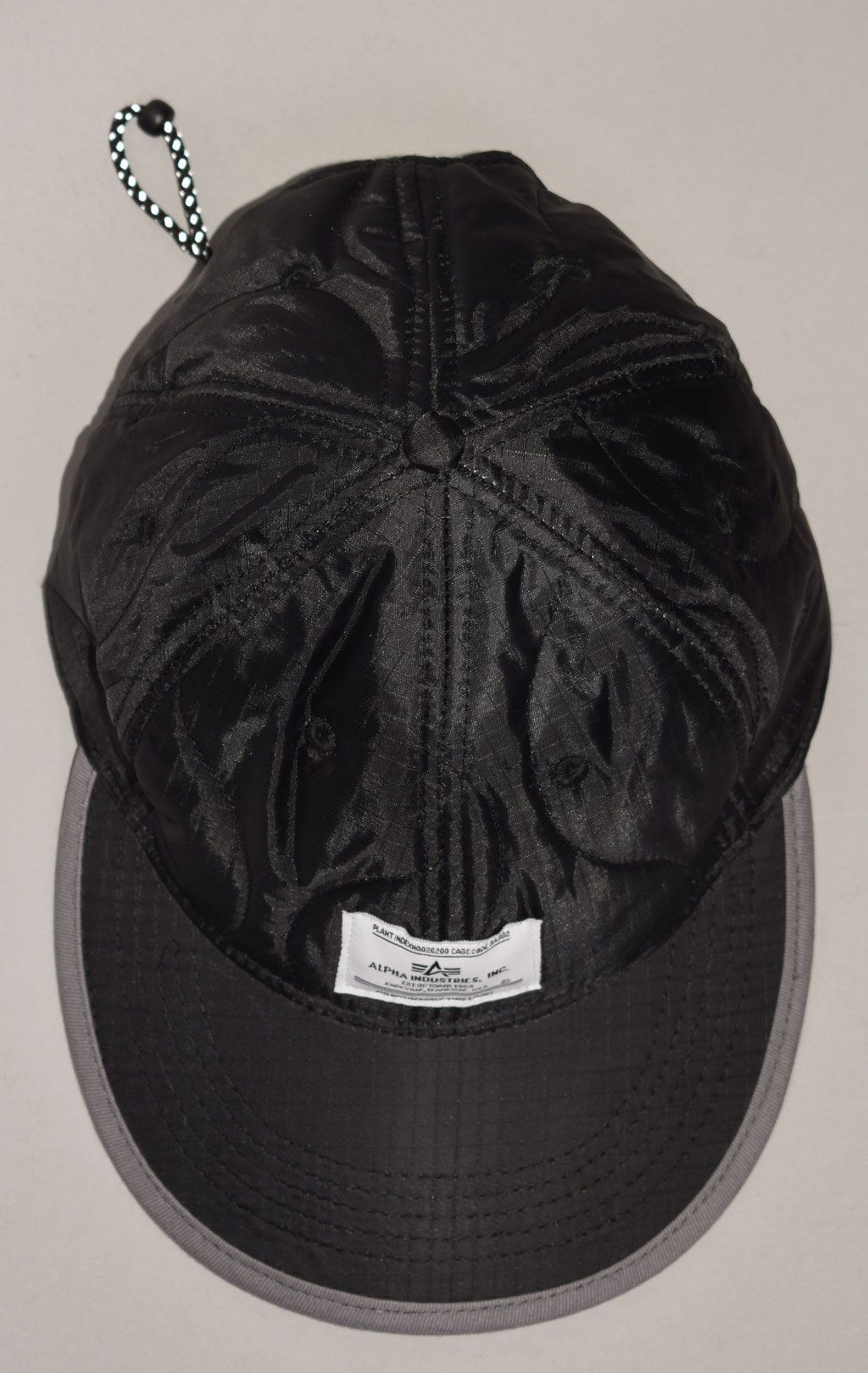 Бейсболка ALPHA INDUSTRIES QUILTED CAP FW 22/23 black 