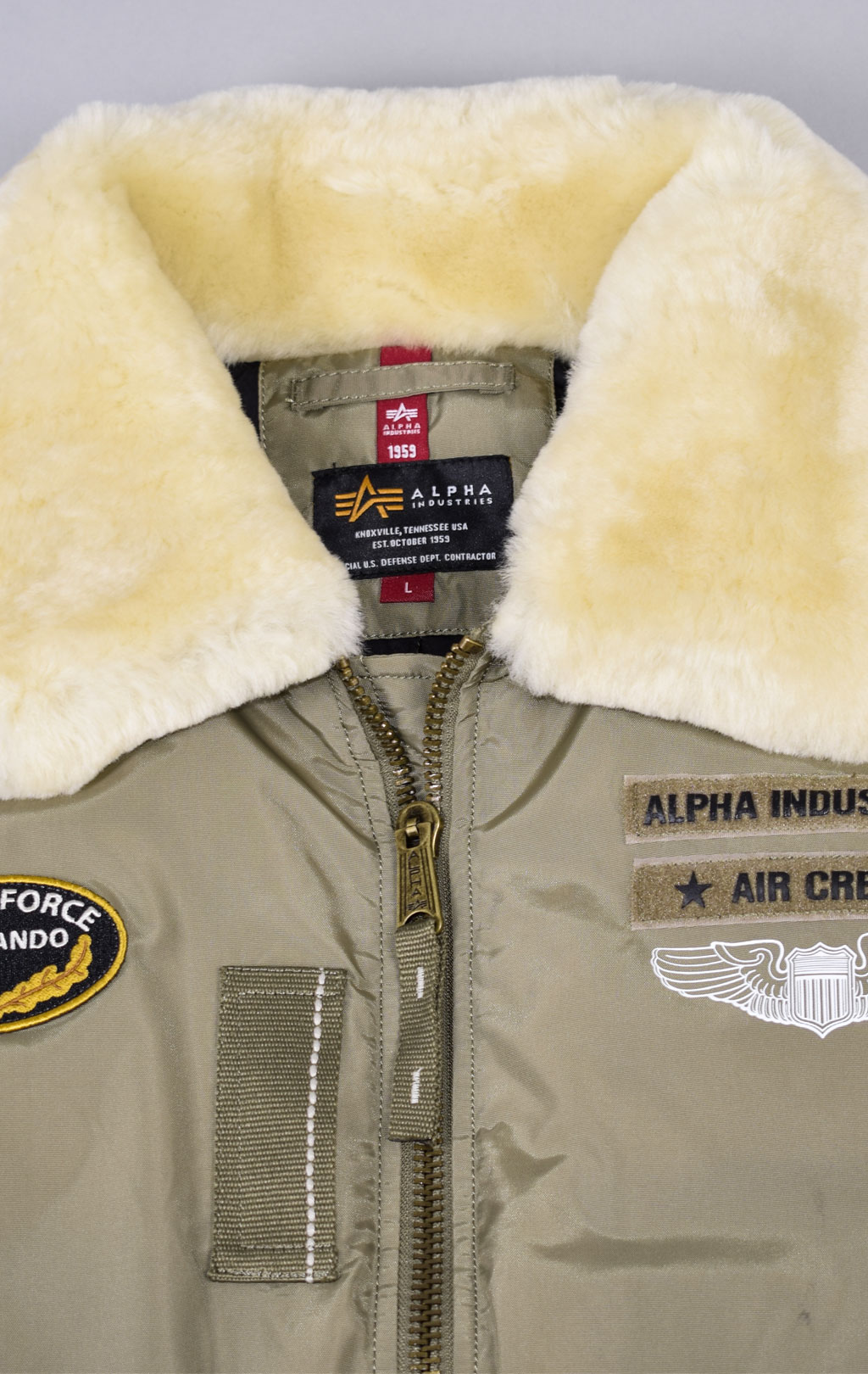 Куртка-пилот ALPHA INDUSTRIES INJECTOR-III AIR FORCE stratos 