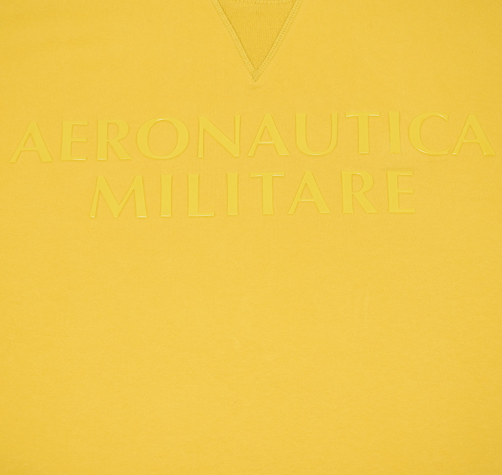 Свитшот AERONAUTICA MILITARE FW 19/20 giallo (FE 1409) 