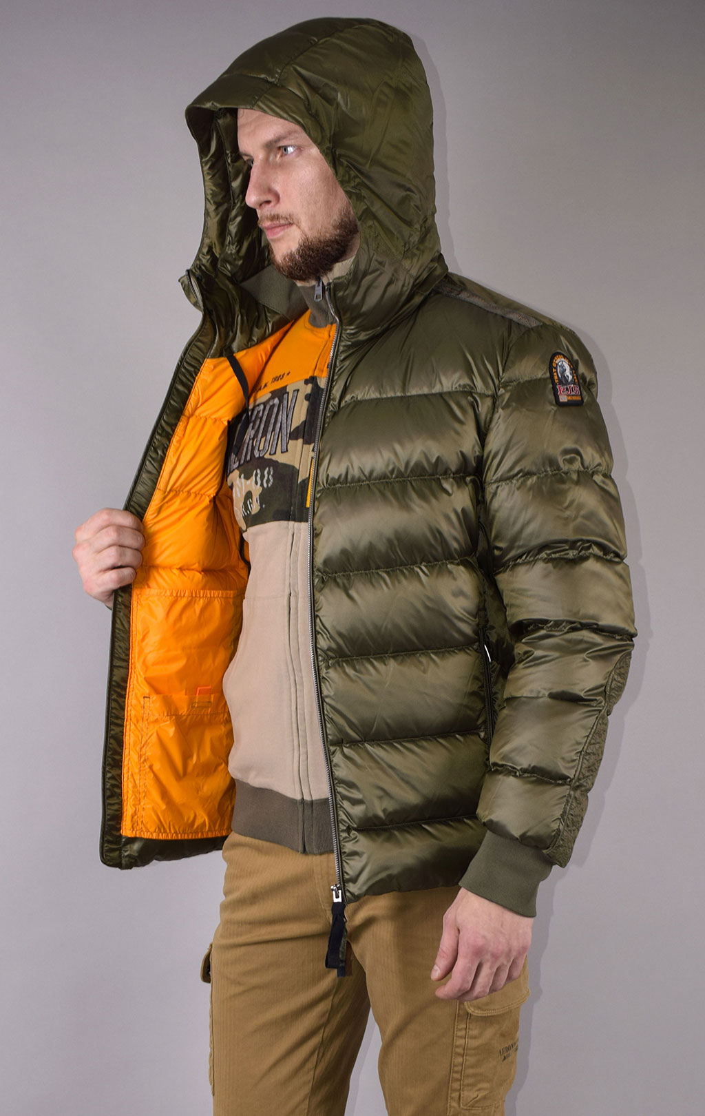 Куртка-пуховик PARAJUMPERS PHARRELL FW 19/20 military 