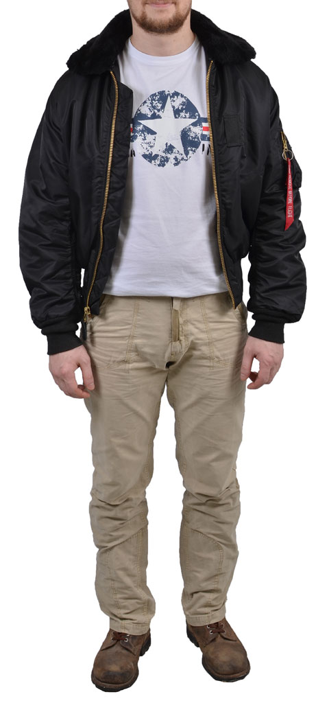 Куртка летная ALPHA INDUSTRIES CLASSIC B-15 black 