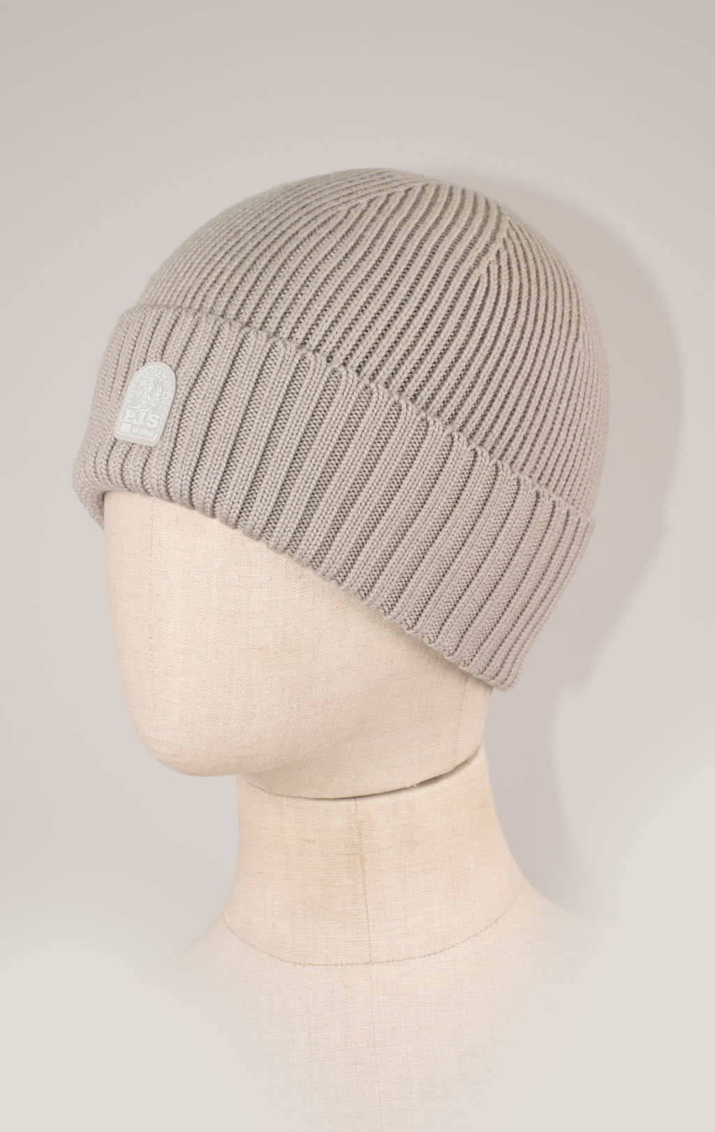 Шапка вязаная PARAJUMPERS PLAIN BEANIE FW 25/26 chateau grey 
