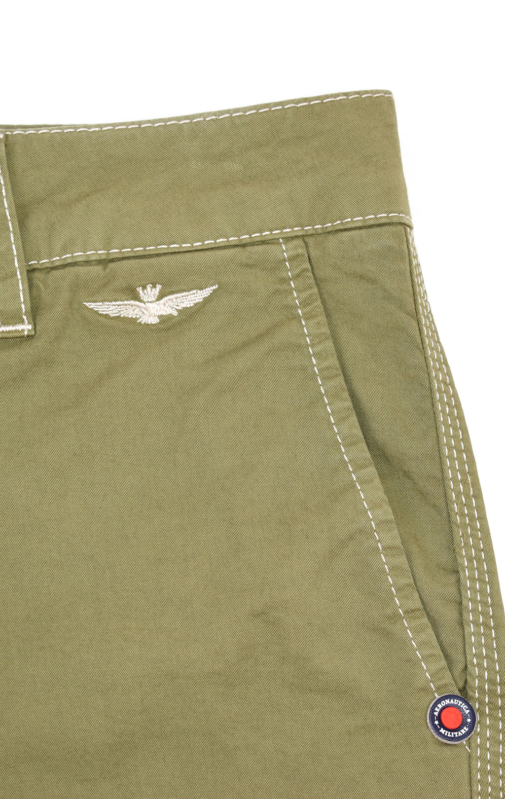 Женские шорты AERONAUTICA MILITARE SS19 verde militare (BE 066) 