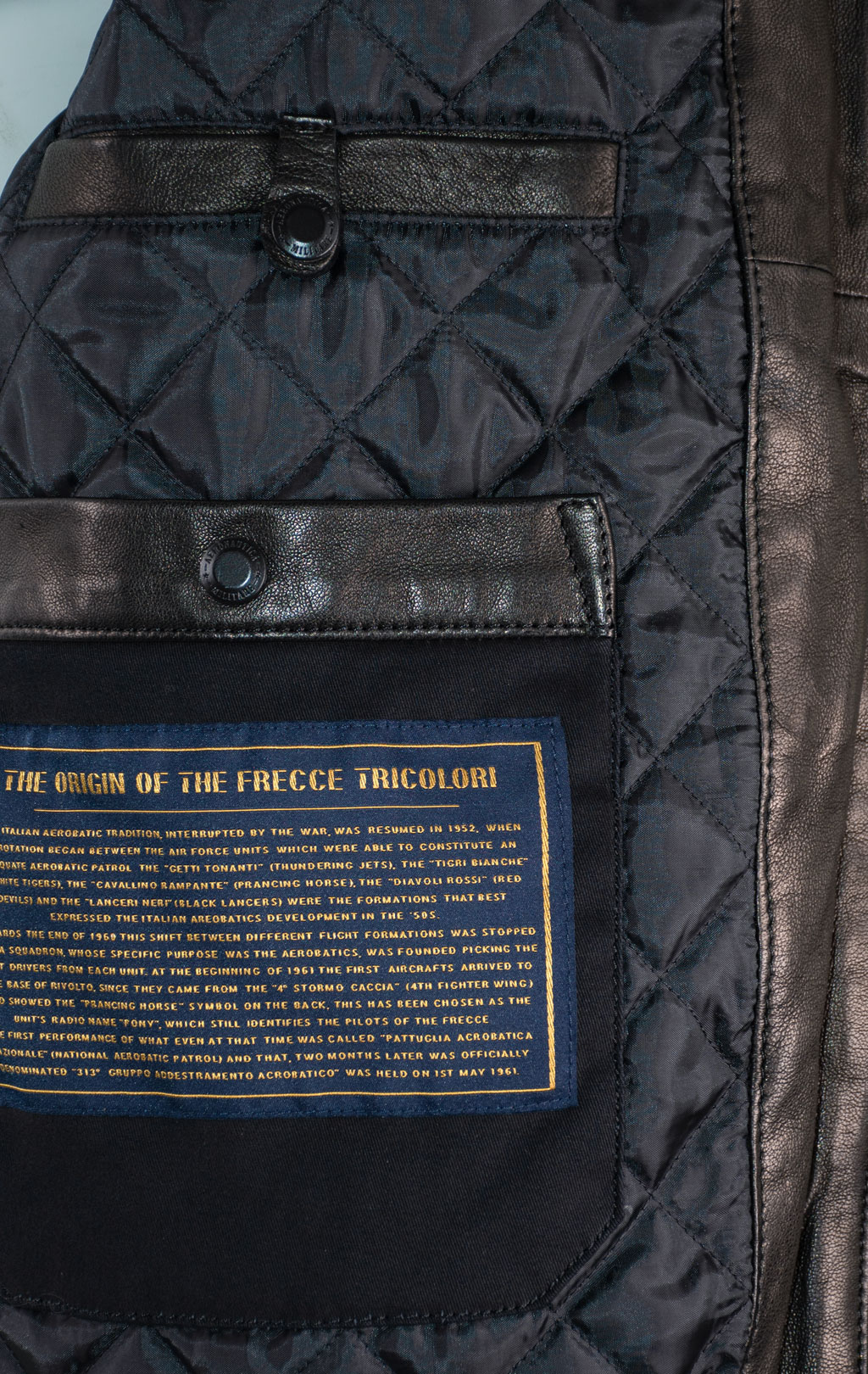 Куртка-пилот AERONAUTICA MILITARE кожа FW 25/26/IT nero (PN 0846) 