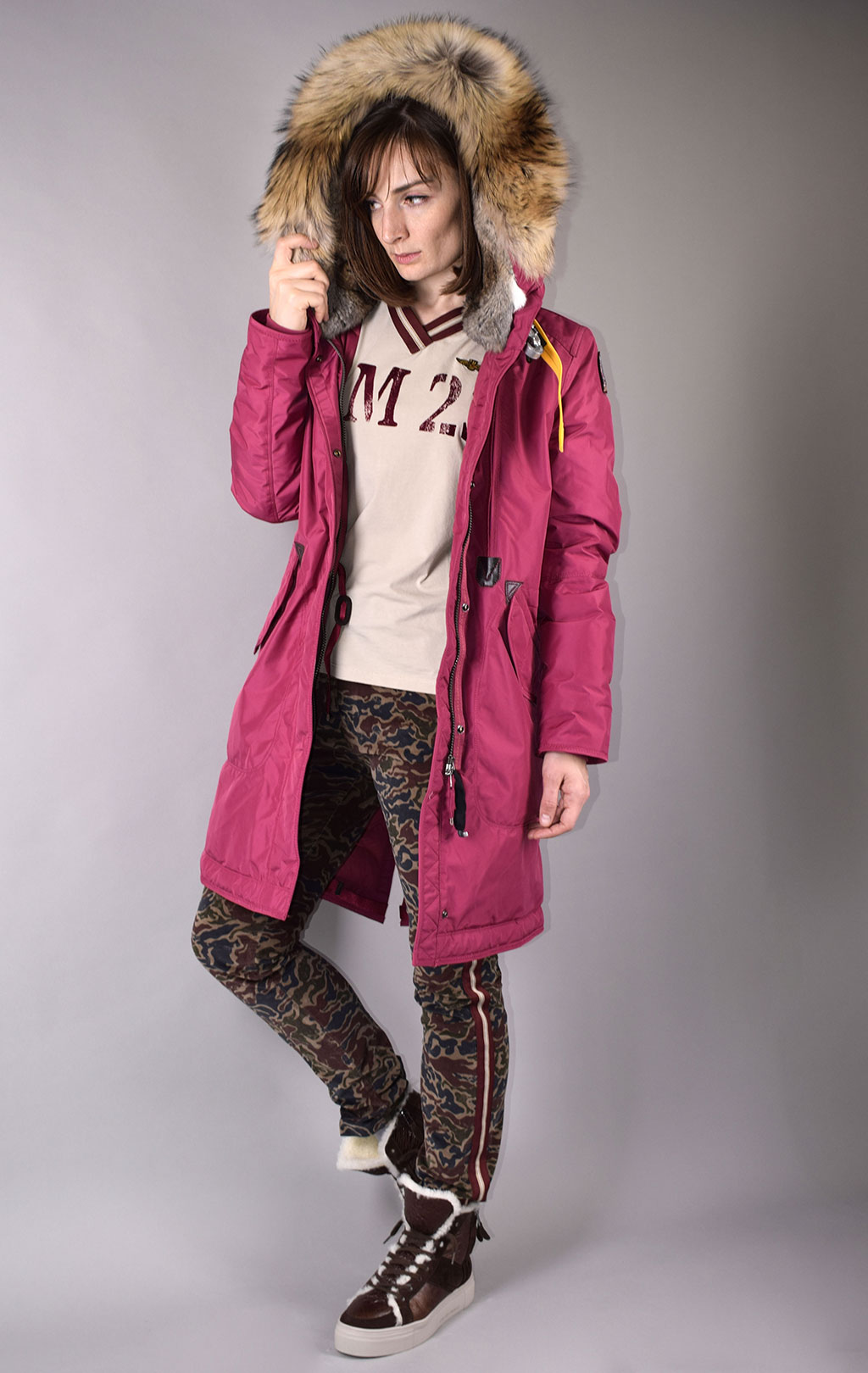 Женская парка PARAJUMPERS TANK FW 19/20 maroon 