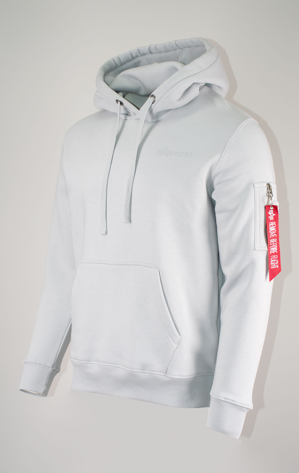 Толстовка ALPHA INDUSTRIES AIR FORCE HOODY pastel grey 