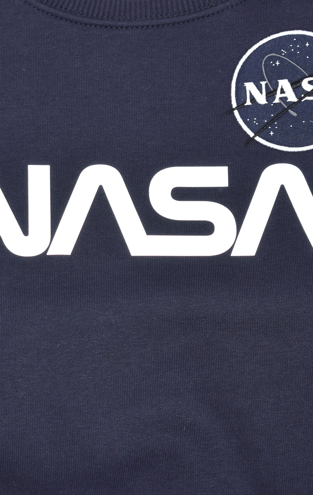 Детский свитшот ALPHA INDUSTRIES NASA REFLECTIVE SWEATER rep. blue 