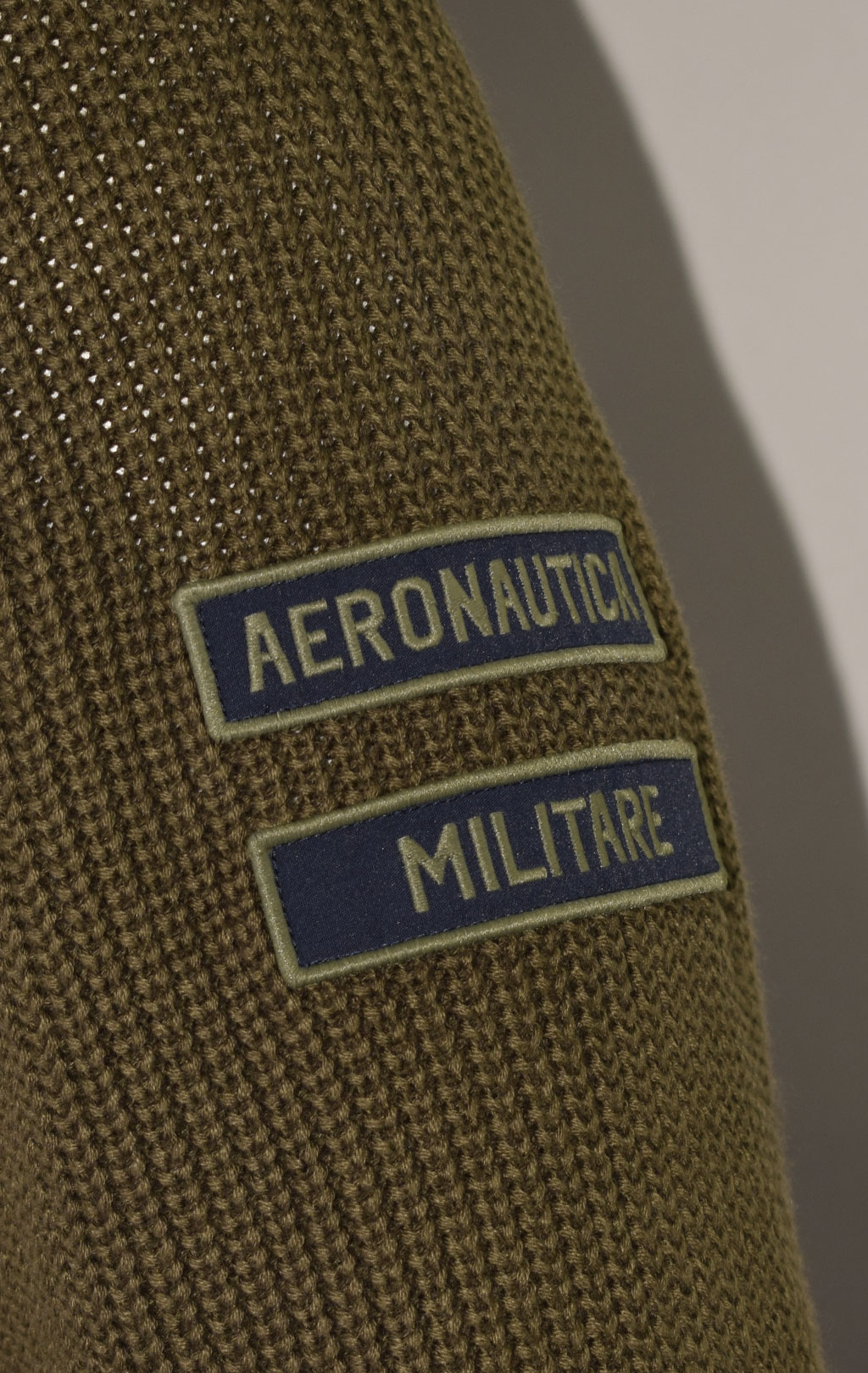 Свитер AERONAUTICA MILITARE FW 23/24/IN off green (MA 1443) 