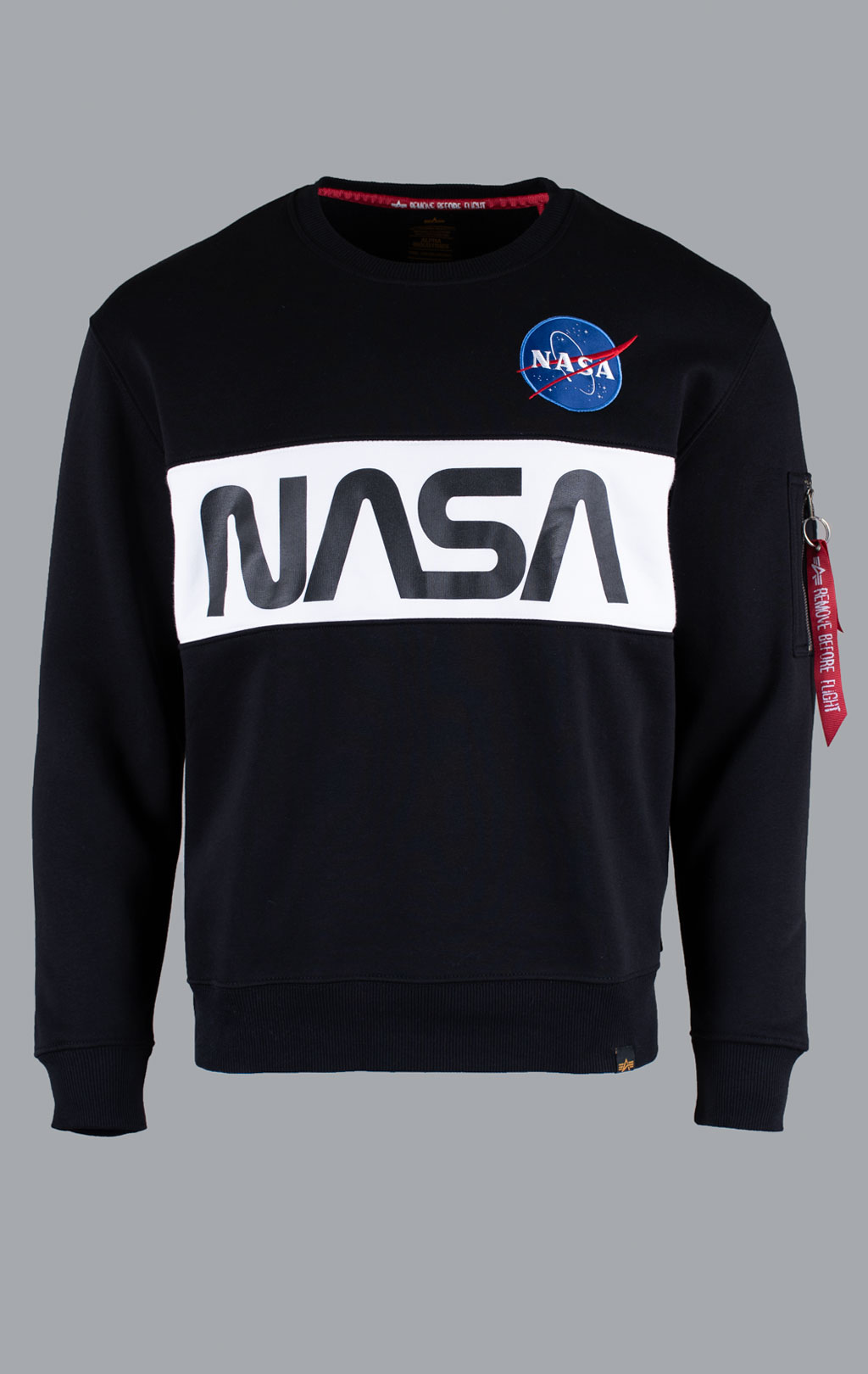 Свитшот ALPHA INDUSTRIES NASA Inlay black 