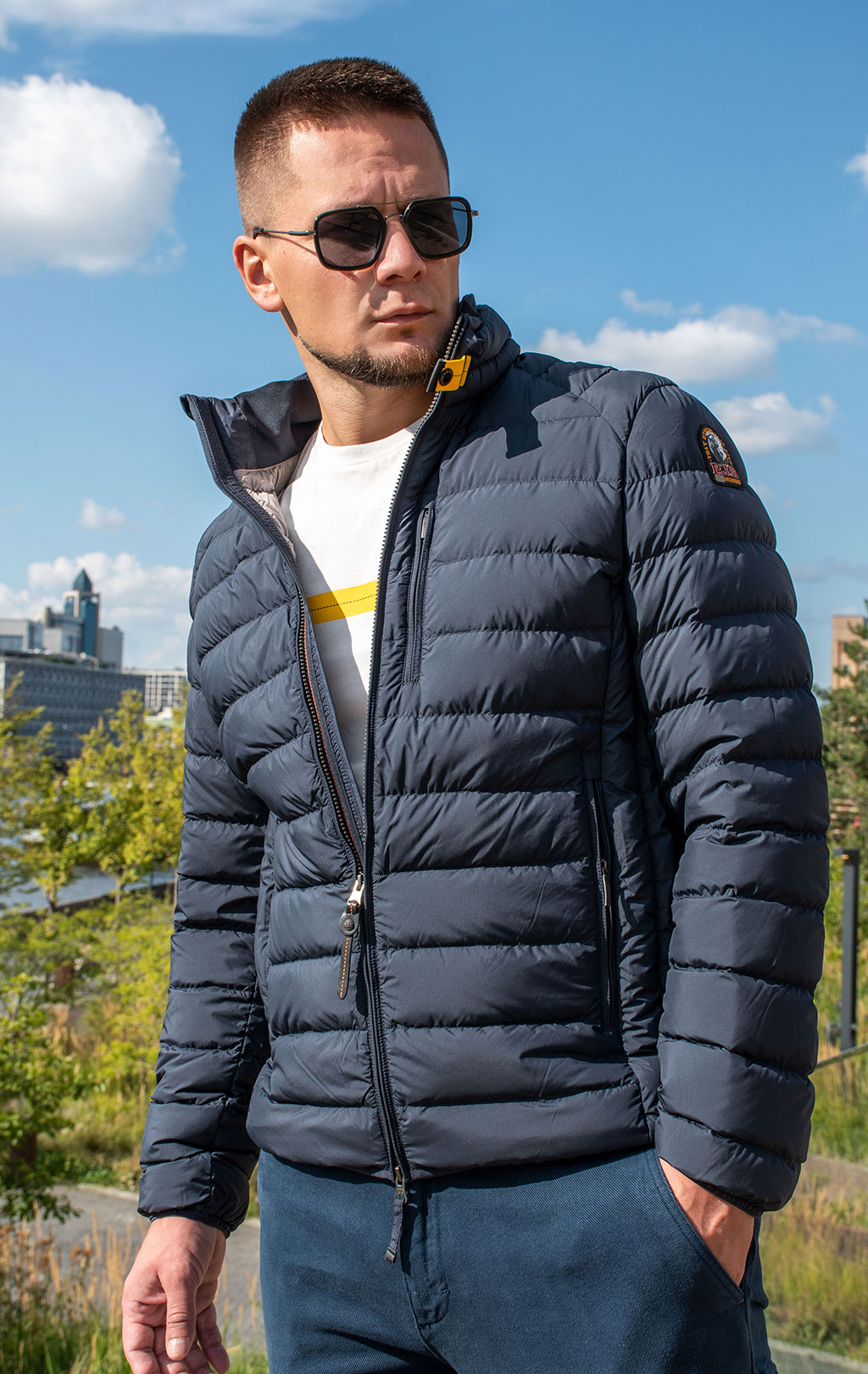 Куртка-пуховик лёгкая PARAJUMPERS UGO FW 24/25 blue navy 