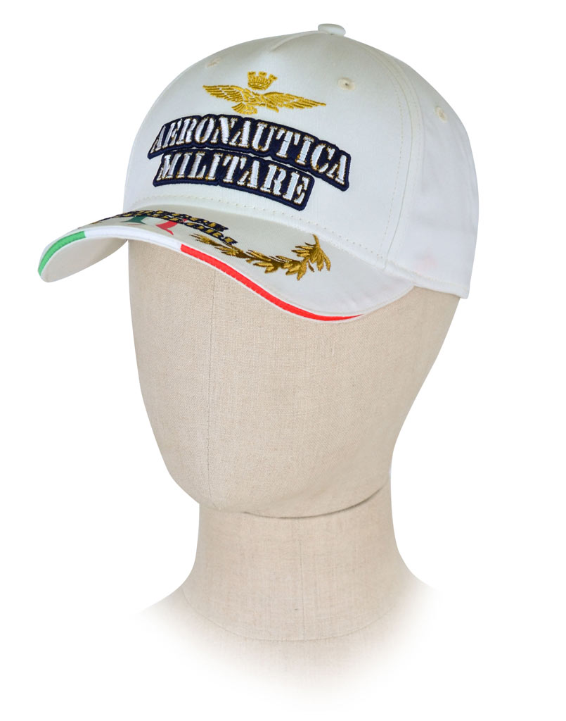 Бейсболка AERONAUTICA MILITARE bianco ottico (HA 982)