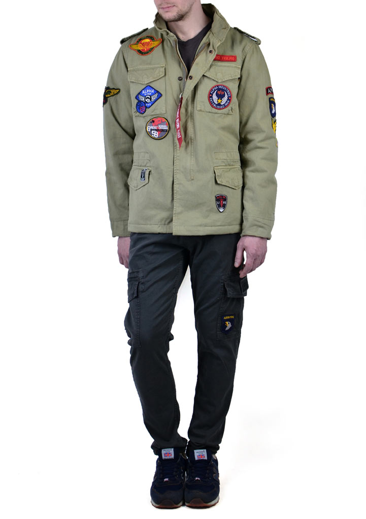 Куртка ALPHA INDUSTRIES VINTAGE CW PATCH M-65 light olive 