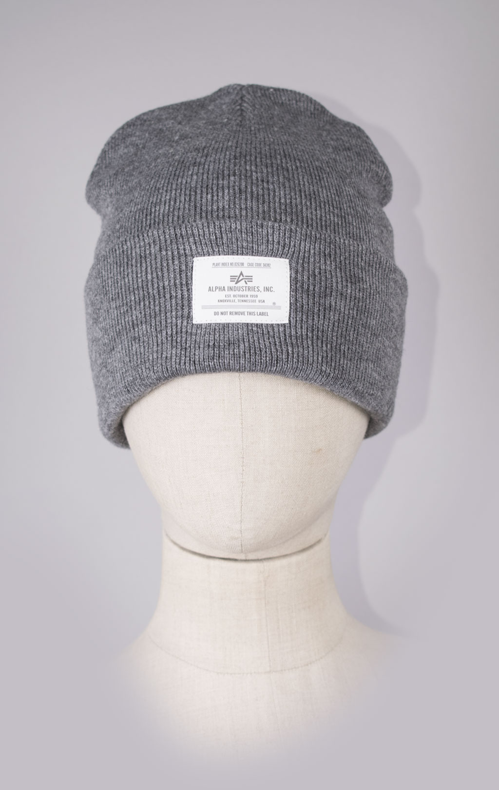 Шапка ALPHA INDUSTRIES ESSENTIAL BEANIE FW 23/24 medium charcoal heather 