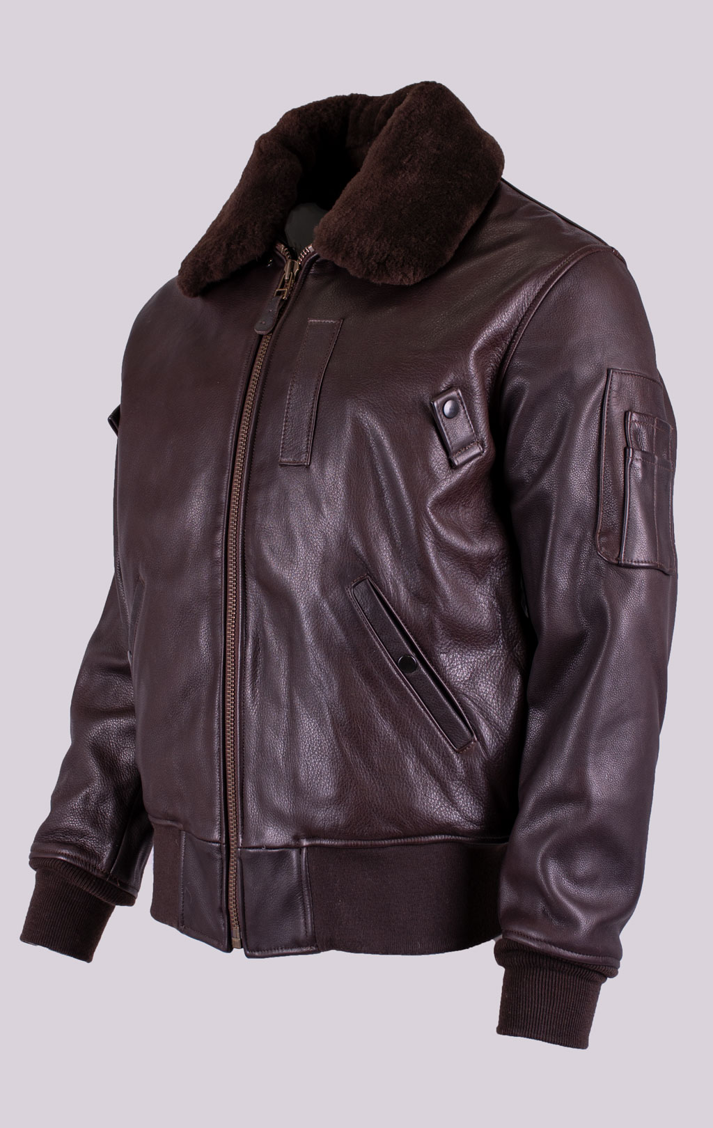 Куртка-пилот COCKPIT B-15 Slim Fit кожа SLIM FIT brown (Z27H02) 