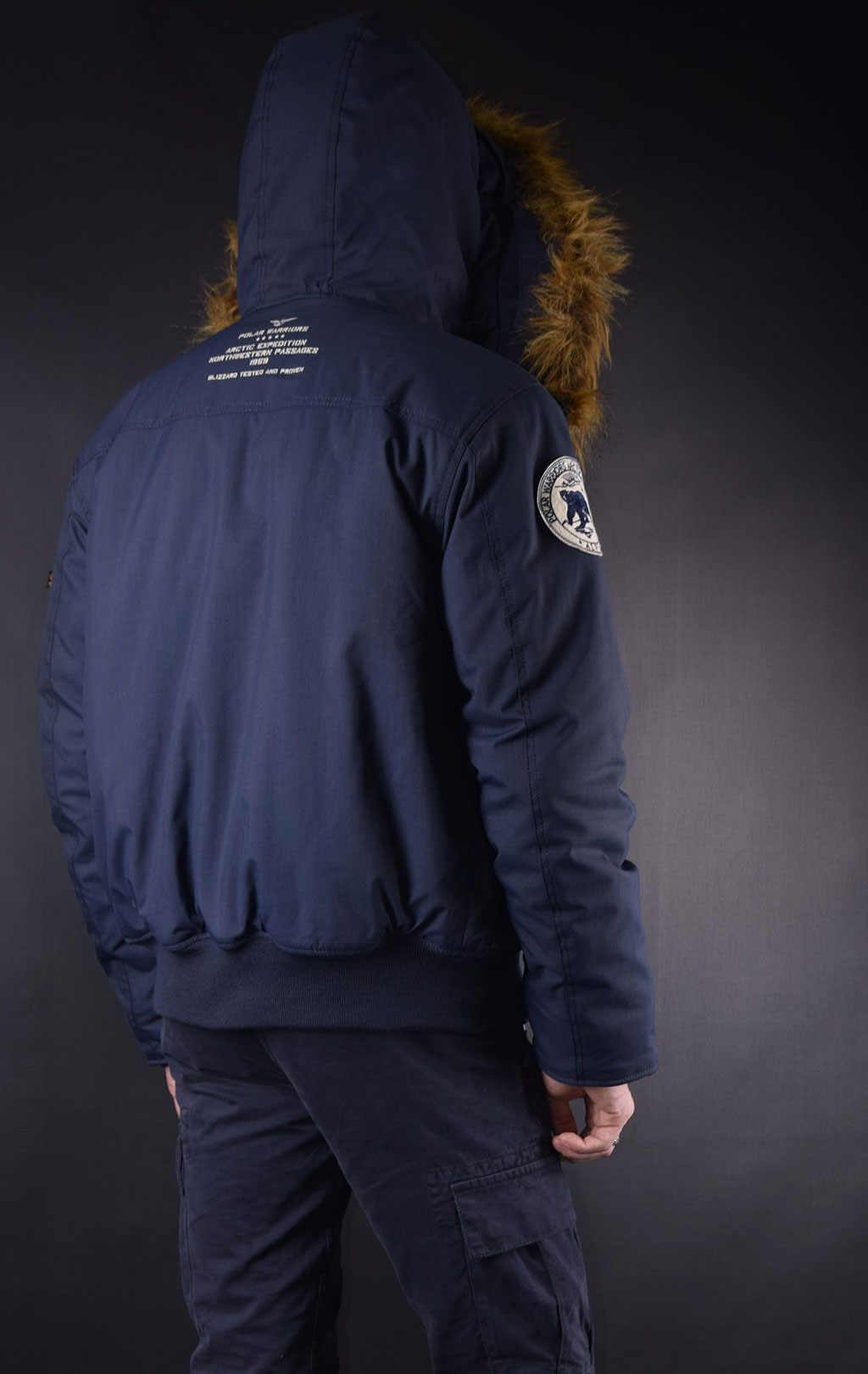 Аляска короткая ALPHA INDUSTRIES POLAR SV big size rep. blue 