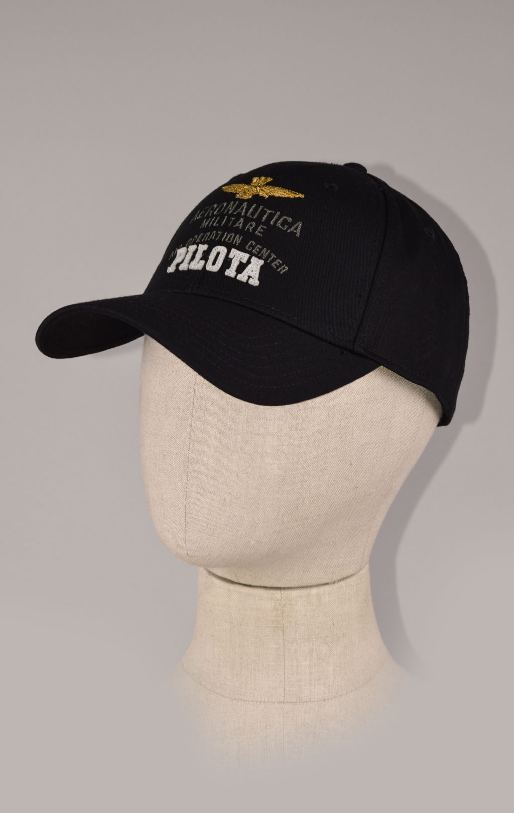 Бейсболка AERONAUTICA MILITARE FW 22/23/CN jet black (HA 1113)
