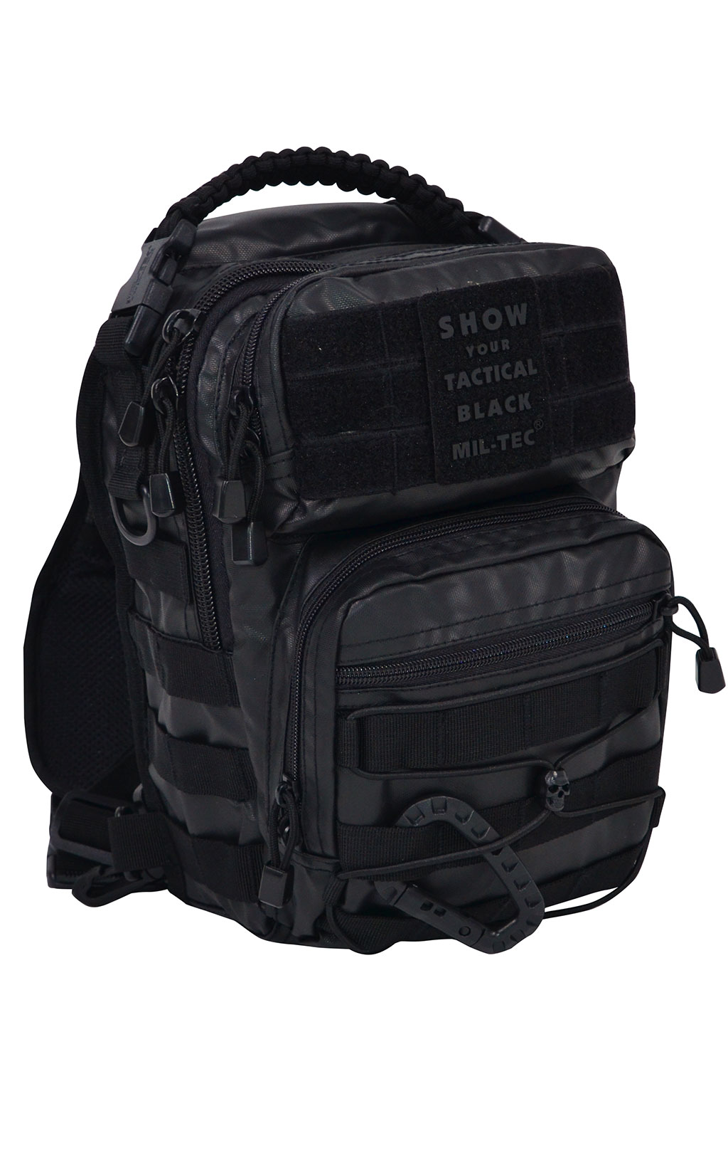 Рюкзак однолямочный Mil-Tec ASSAULT one strap ПВХ small(10L) black 