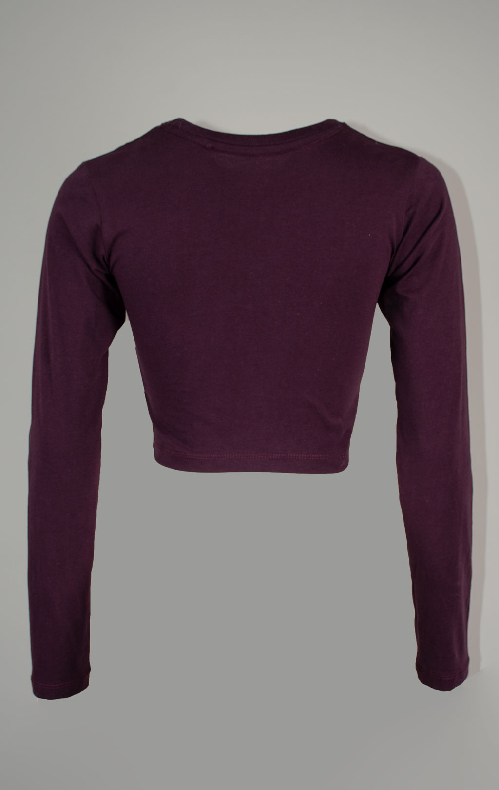 Женский лонгслив ALPHA INDUSTRIES BASIC CROPPED LS plum 