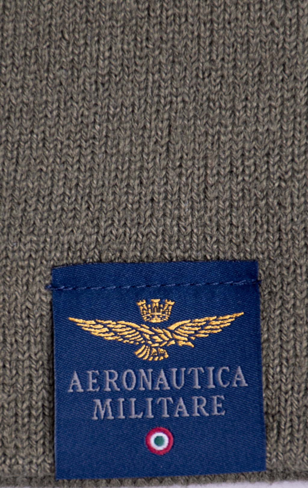 Шапка вязаная AERONAUTICA MILITARE FW 26/27/CN tea leaf (CU 0092) 