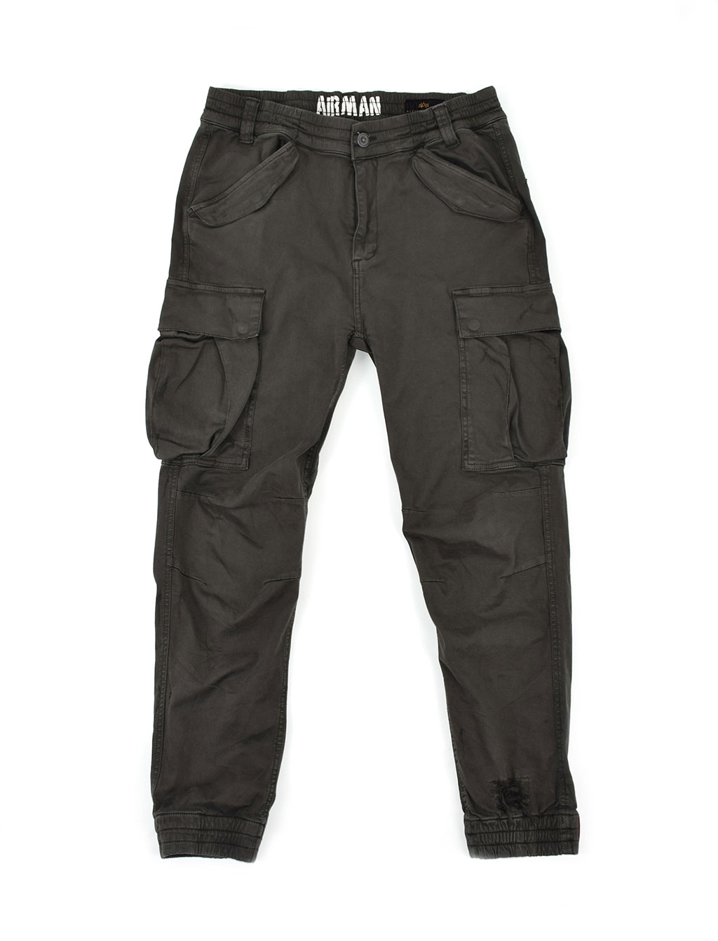 Брюки-карго ALPHA INDUSTRIES AIRMAN VINTAGE grey black 