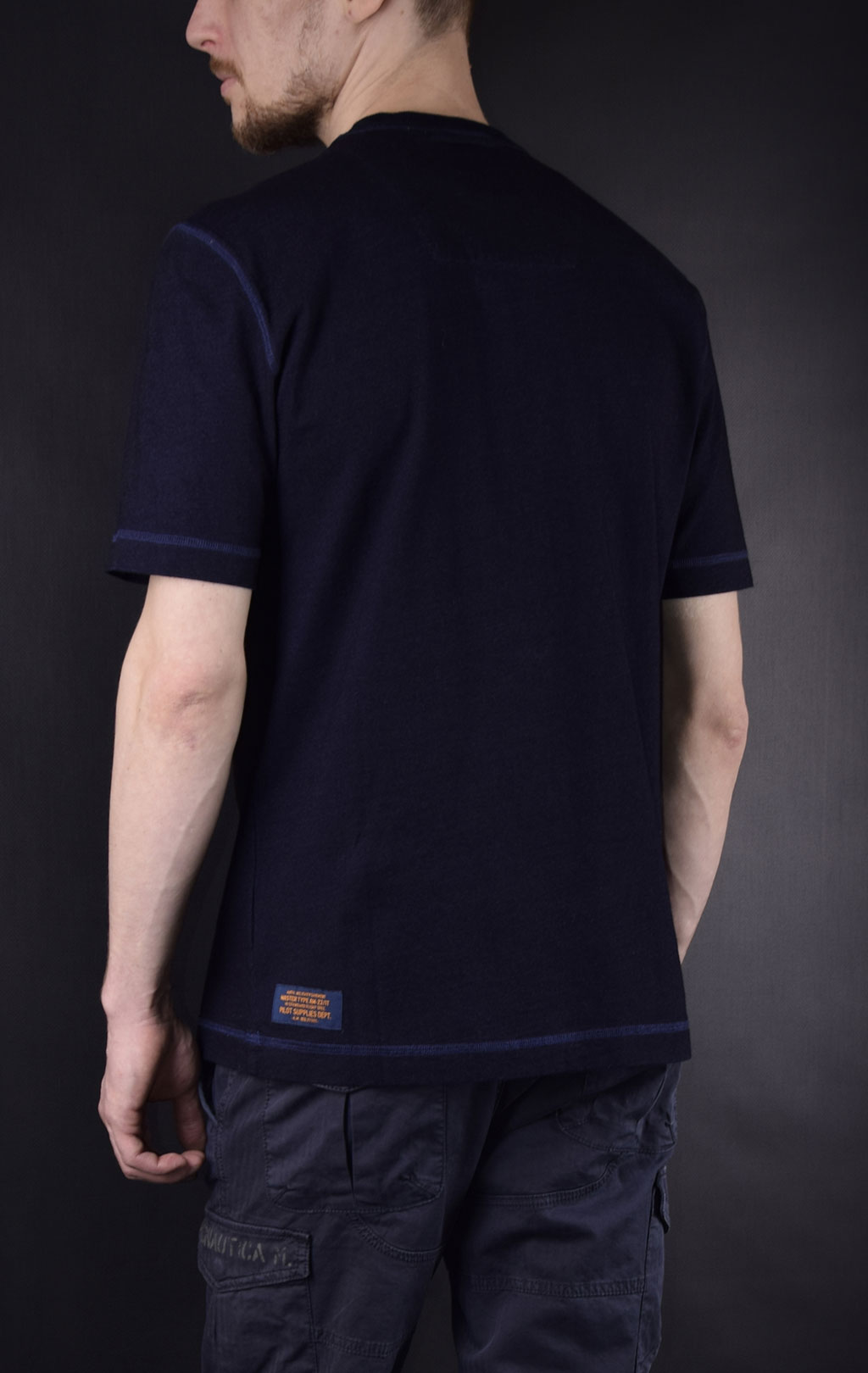 Футболка AERONAUTICA MILITARE SS19 indigo (TS 1595) 