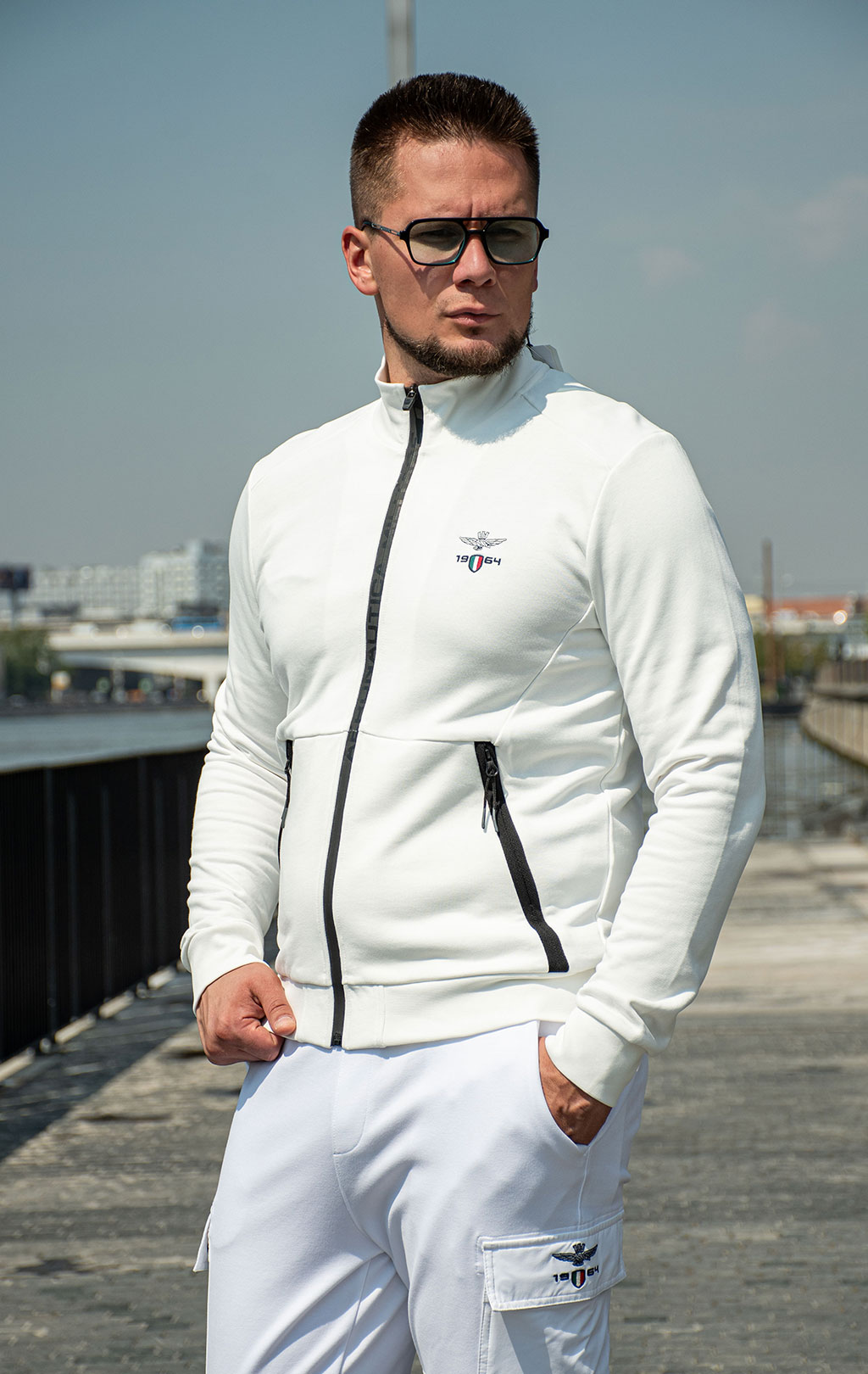 Олимпийка AERONAUTICA MILITARE SS 25 m/TR off white (FE 1986) 