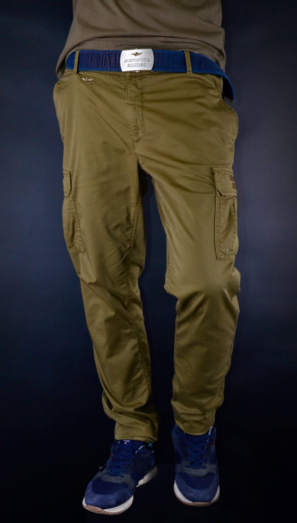 Брюки-карго AERONAUTICA MILITARE dark olive (PA 1285) 