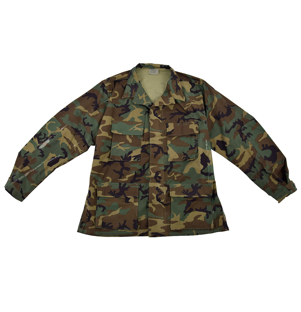 Китель полевой BDU без нашивок camo woodland 2 кат. США