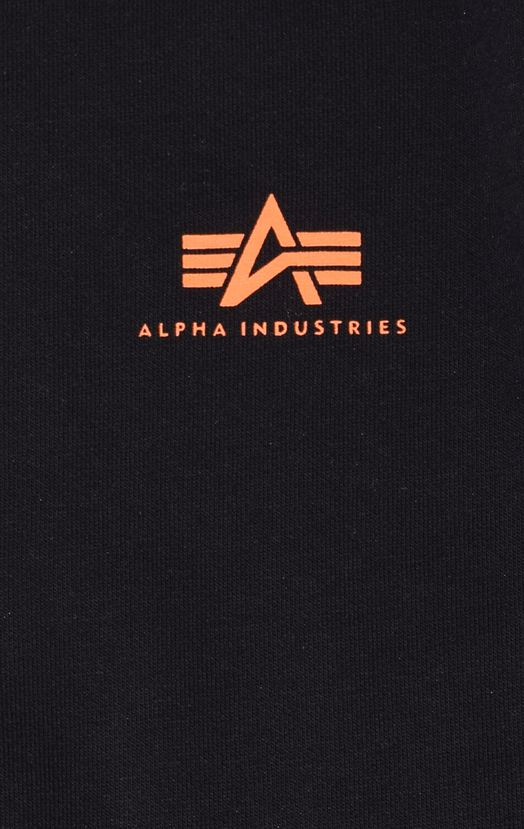 Свитшот ALPHA INDUSTRIES BASIC SWEATER SMALL LOGO black/neon orange 