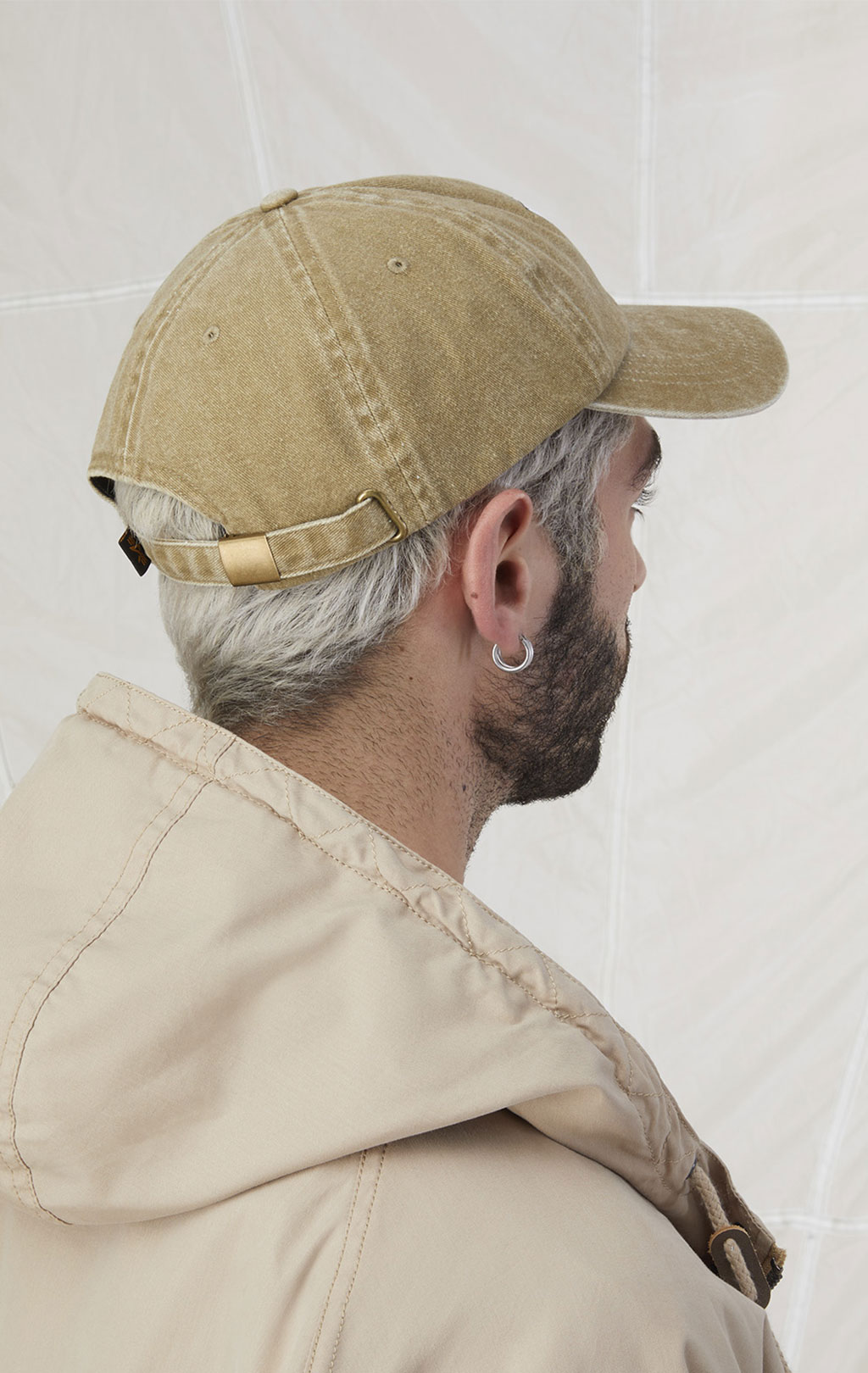 Бейсболка ALPHA INDUSTRIES BATTLEWASH CAP SS 23 vintage khaki 