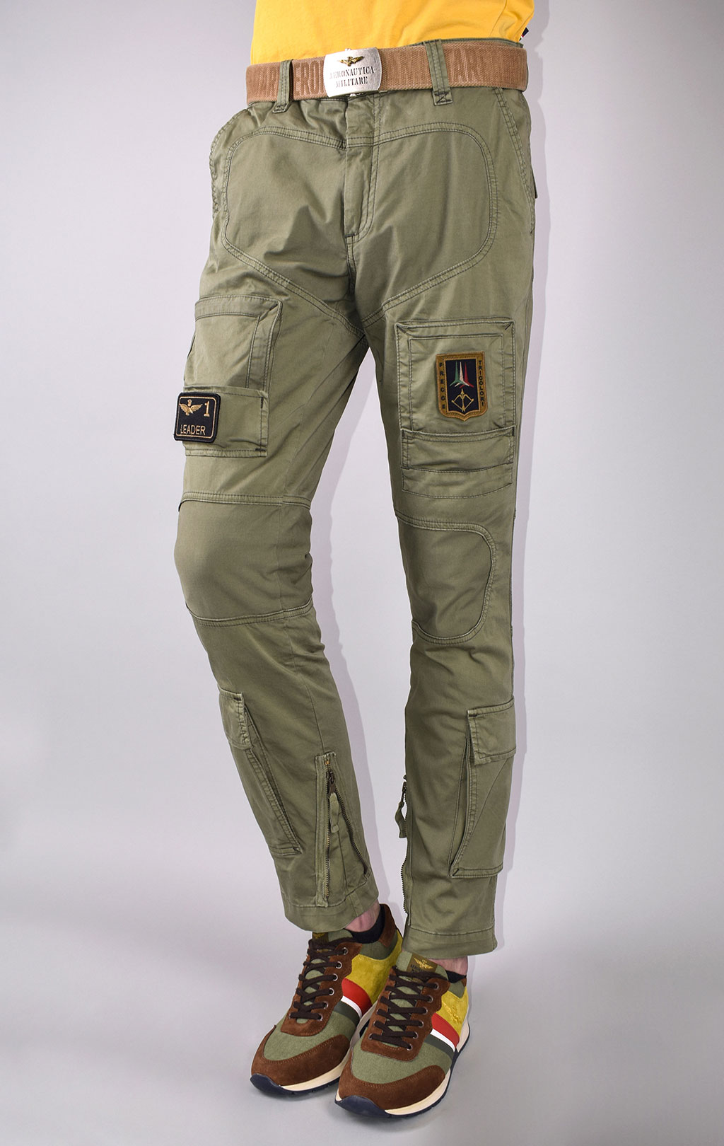 Брюки-карго AERONAUTICA MILITARE SS 20/AL verde militare (PA 1387) 