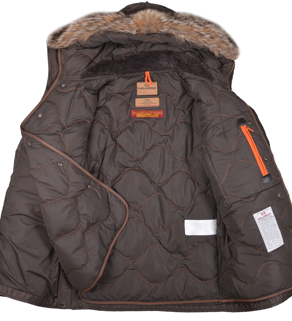 Аляска-пуховик PARAJUMPERS RIGHT HAND brown 