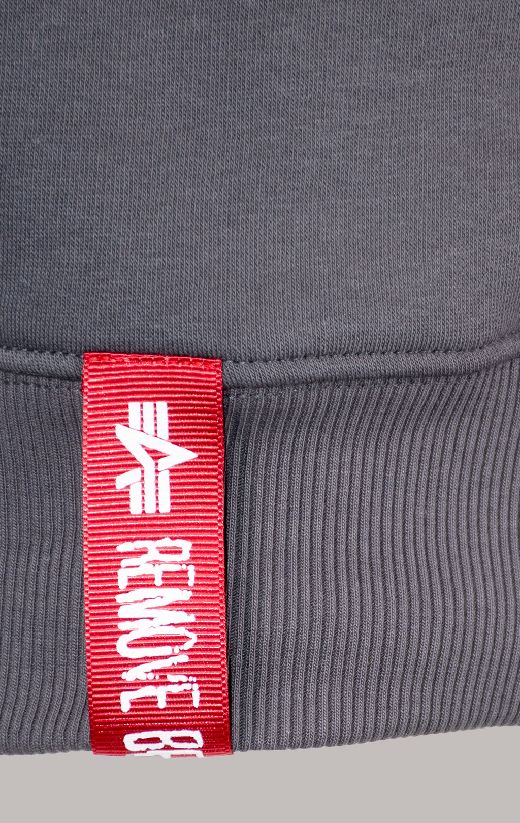 Толстовка ALPHA INDUSTRIES HALF ZIP SWEATER SMALL LOGO vintage grey 