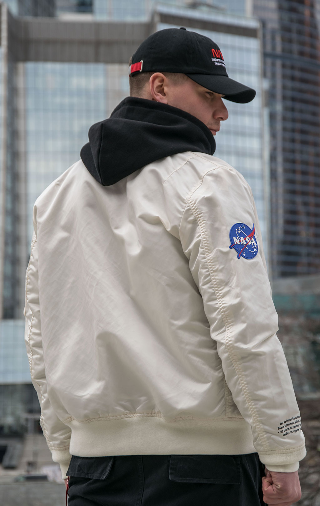 Nasa off white best sale jacket