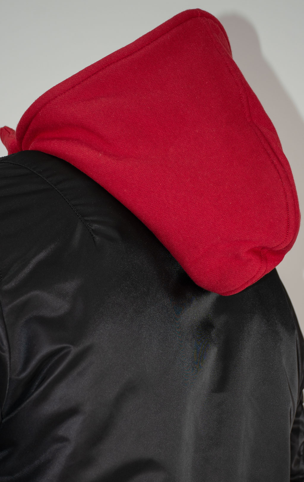 Куртка-бомбер лётная ALPHA INDUSTRIES D-Tec SE big size MA-1 black/red 