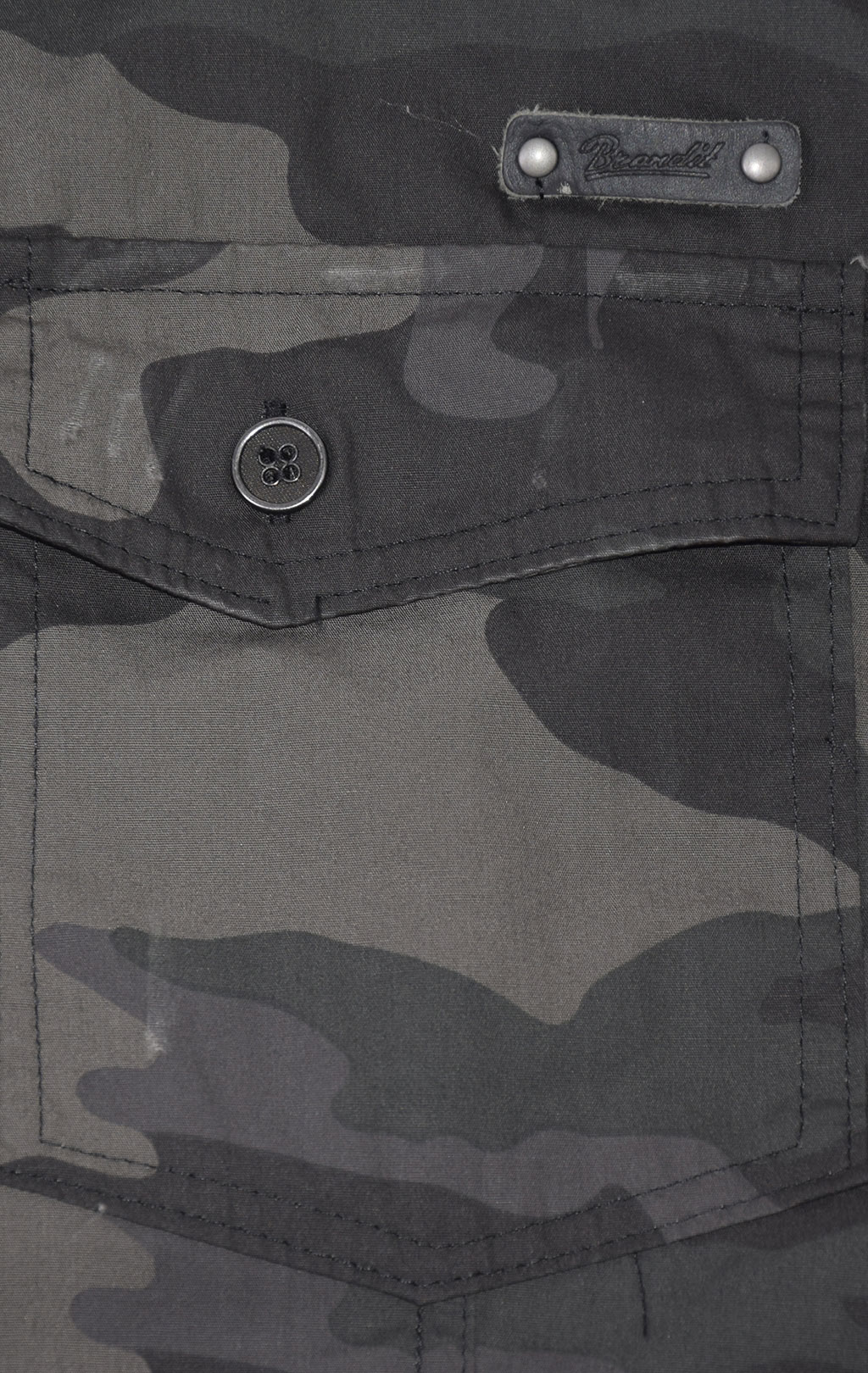 Рубашка BRANDIT Shirt Slim dark camo 