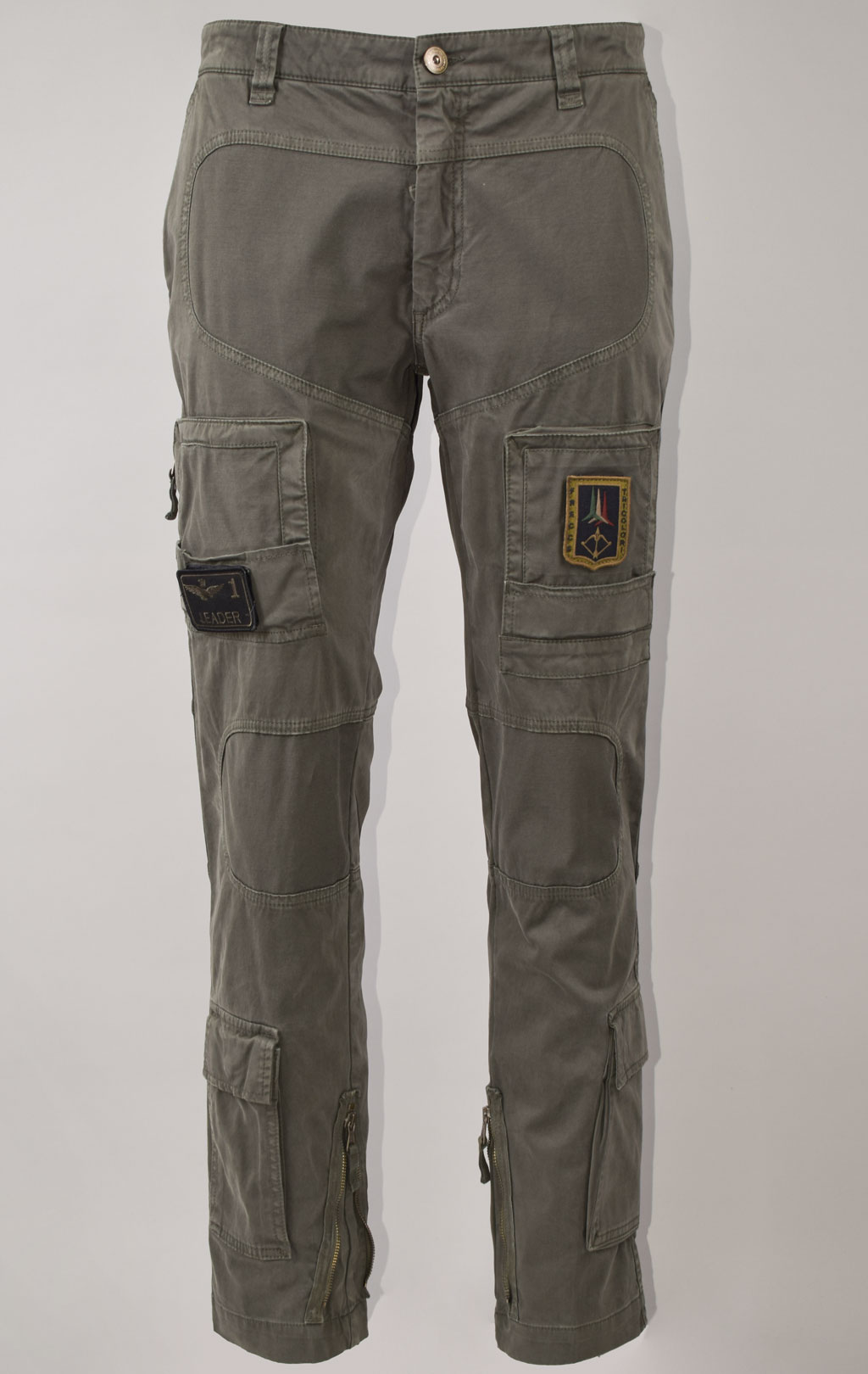 Брюки-карго AERONAUTICA MILITARE ANTI-G плотные FW 23/24/AL verde militare (PA 1557) 