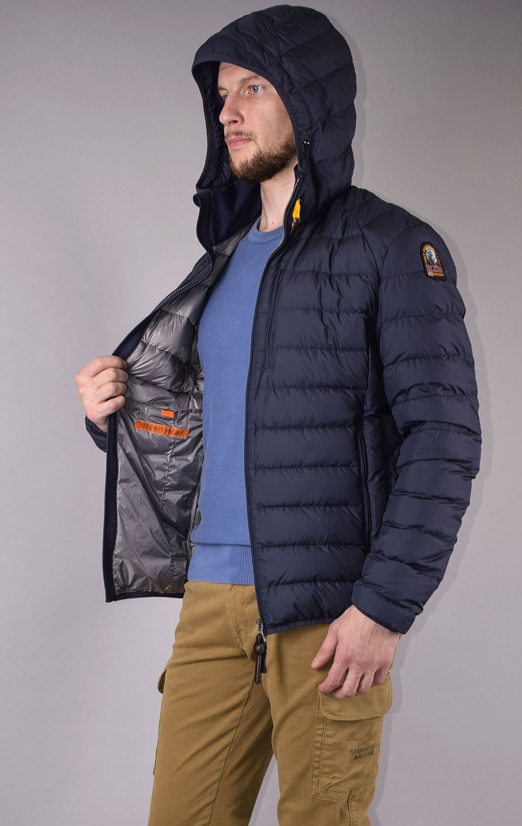 Куртка-пуховик лёгкая PARAJUMPERS LAST MINUTE FW 20/21 navy 