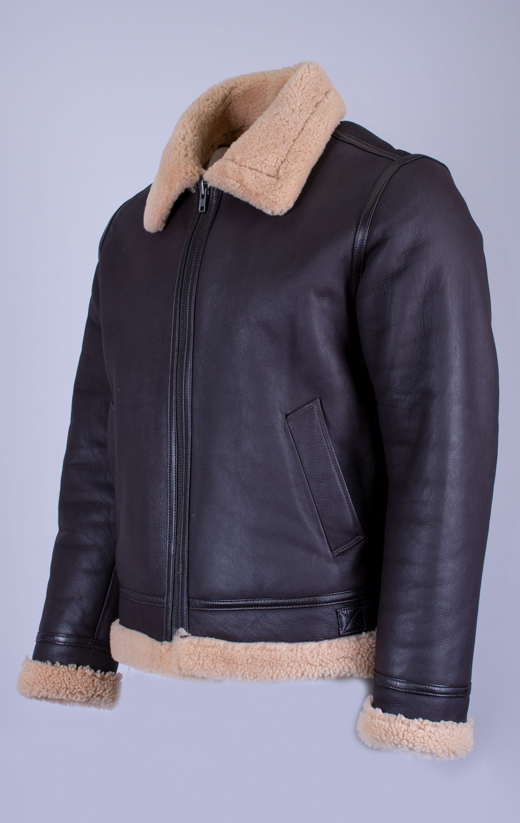Куртка-пилот KODZIC B-3 овчина brown (1251) 