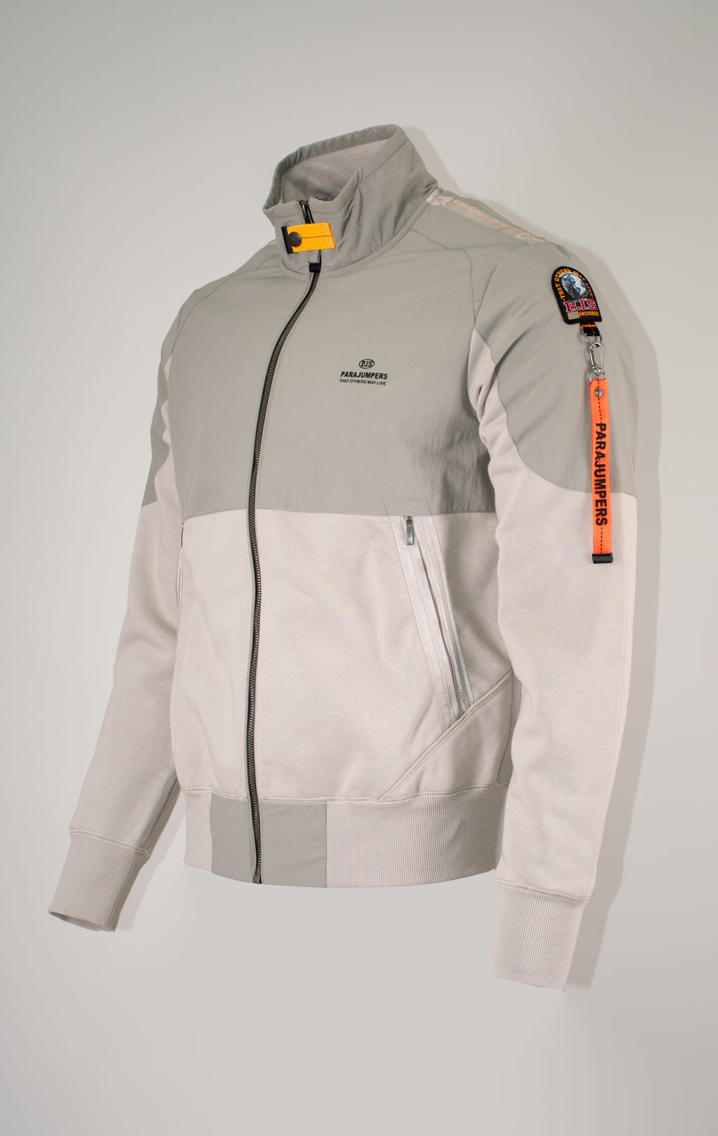 Толстовка комбинированная PARAJUMPERS JANGO FW 25/26 chateau grey-nowhere 