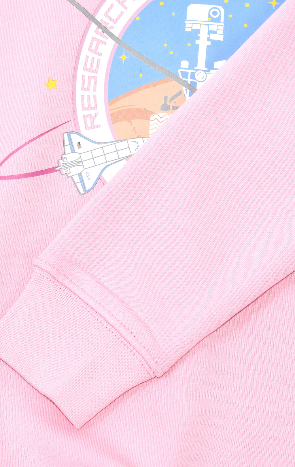 Женский свитшот ALPHA INDUSTRIES NASA MISSION TO MARS SWEATER pastel/neon pink 